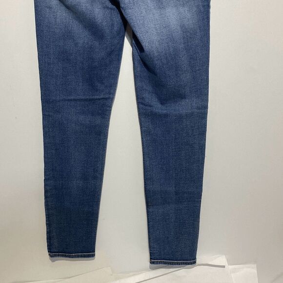 American Eagle Outfitters Women's Blue Whiskering Super Stretch Jegging Size 10 - Picture 5 of 9
